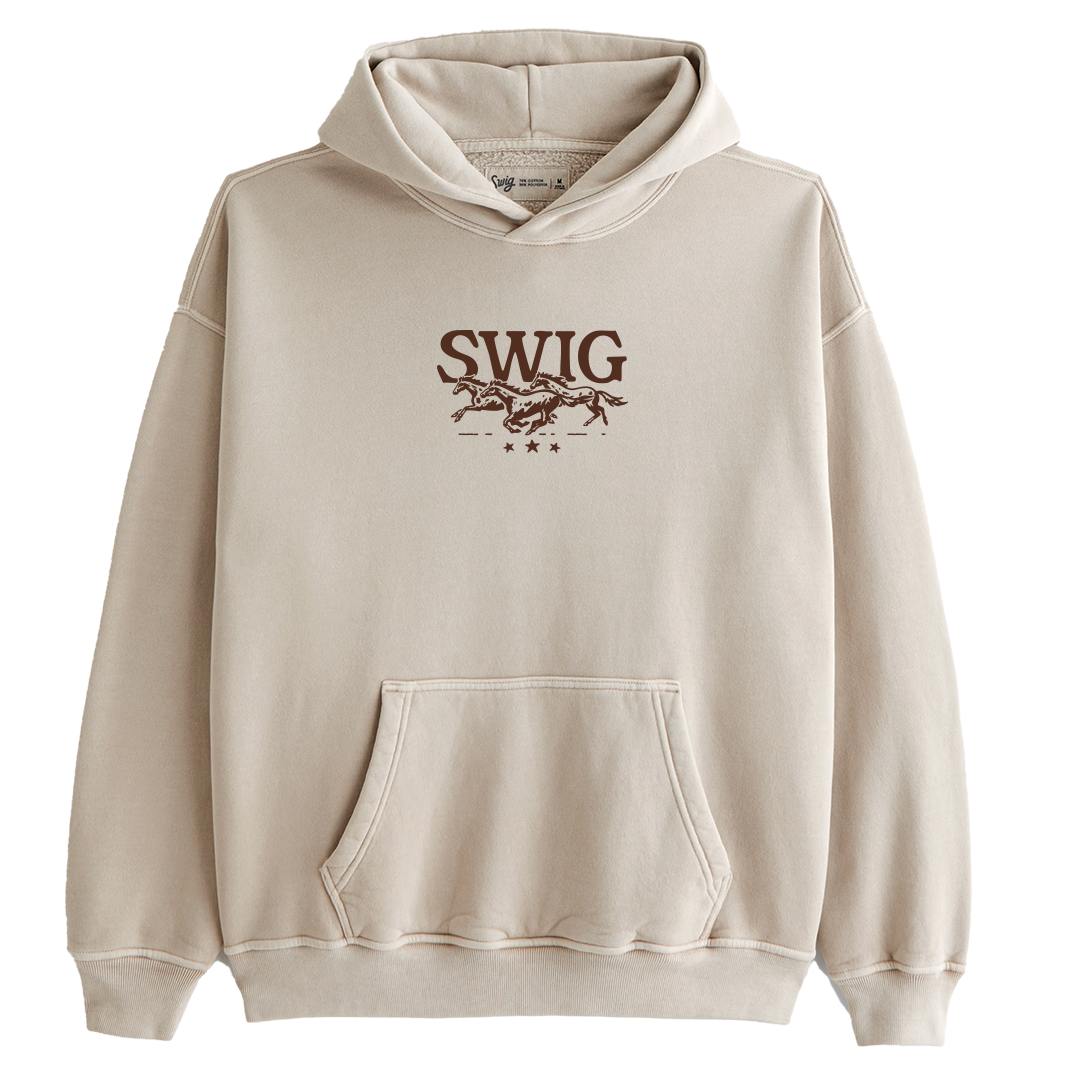Let's Go Girls Tan Hoodie
