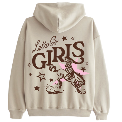 Let's Go Girls Tan Hoodie